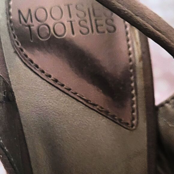 Mootsies Tootsies Taupe Slingbacks Taupe Open Toe Adjustable Strap Size 8 - Used - Picture 8 of 8